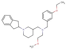 N-{[1-(2,3-dihydro-1H-inden-2-yl)-3-piperidinyl]methyl}-N-(3-ethoxybenzyl)-2-methoxyethanamine