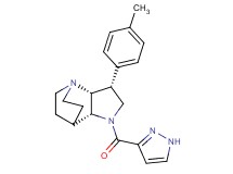 (3R*,3aR*,7aR*)-3-(4-methylphenyl)-1-(1H-pyrazol-3-ylcarbonyl)octahydro-4,7-ethanopyrrolo[3,2-b]pyridine