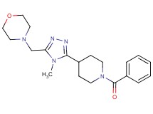 4-{[5-(1-benzoylpiperidin-4-yl)-4-methyl-4H-1,2,4-triazol-3-yl]methyl}morpholine
