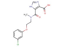 5-{[[2-(3-chlorophenoxy)ethyl](methyl)amino]carbonyl}-1H-imidazole-4-carboxylic acid
