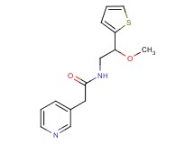 N-[2-methoxy-2-(2-thienyl)ethyl]-2-pyridin-3-ylacetamide