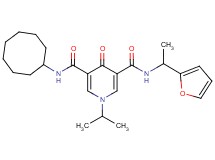 N-cyclooctyl-N'-[1-(2-furyl)ethyl]-1-isopropyl-4-oxo-1,4-dihydro-3,5-pyridinedicarboxamide