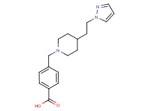 4-({4-[2-(1H-pyrazol-1-yl)ethyl]-1-piperidinyl}methyl)benzoic acid