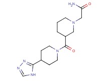 2-(3-{[4-(4H-1,2,4-triazol-3-yl)-1-piperidinyl]carbonyl}-1-piperidinyl)acetamide