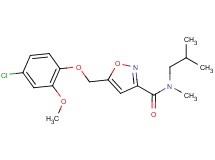 5-[(4-chloro-2-methoxyphenoxy)methyl]-N-isobutyl-N-methylisoxazole-3-carboxamide