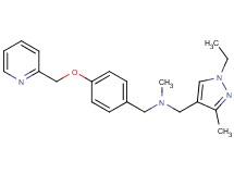 1-(1-ethyl-3-methyl-1H-pyrazol-4-yl)-N-methyl-N-[4-(pyridin-2-ylmethoxy)benzyl]methanamine