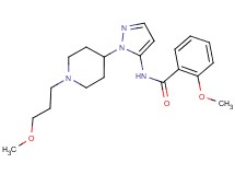 2-methoxy-N-{1-[1-(3-methoxypropyl)piperidin-4-yl]-1H-pyrazol-5-yl}benzamide