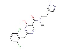2-(2,6-dichlorobenzyl)-4-hydroxy-N-methyl-N-[2-(1H-pyrazol-4-yl)ethyl]pyrimidine-5-carboxamide
