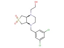2-[(4aR*,7aS*)-4-(3,5-dichlorobenzyl)-6,6-dioxidohexahydrothieno[3,4-b]pyrazin-1(2H)-yl]ethanol