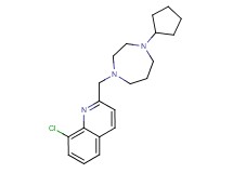 8-chloro-2-[(4-cyclopentyl-1,4-diazepan-1-yl)methyl]quinoline