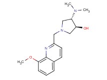 (3S*,4S*)-4-(dimethylamino)-1-[(8-methoxyquinolin-2-yl)methyl]pyrrolidin-3-ol