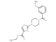 ethyl 2-[4-(3-methoxybenzoyl)-1-piperazinyl]-1,3-oxazole-4-carboxylate
