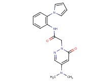 2-[4-(dimethylamino)-6-oxo-1(6H)-pyridazinyl]-N-[2-(1H-pyrrol-1-yl)phenyl]acetamide