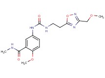 2-methoxy-5-{[({2-[3-(methoxymethyl)-1,2,4-oxadiazol-5-yl]ethyl}amino)carbonyl]amino}-N-methylbenzamide