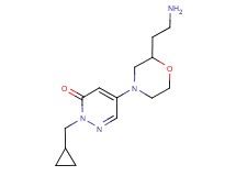 5-[2-(2-aminoethyl)-4-morpholinyl]-2-(cyclopropylmethyl)-3(2H)-pyridazinone hydrochloride