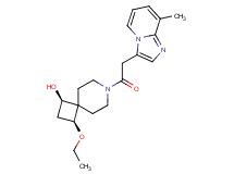 (1R*,3S*)-3-ethoxy-7-[(8-methylimidazo[1,2-a]pyridin-3-yl)acetyl]-7-azaspiro[3.5]nonan-1-ol