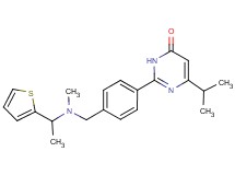 6-isopropyl-2-[4-({methyl[1-(2-thienyl)ethyl]amino}methyl)phenyl]-4(3H)-pyrimidinone