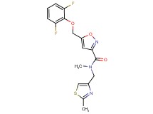 5-[(2,6-difluorophenoxy)methyl]-N-methyl-N-[(2-methyl-1,3-thiazol-4-yl)methyl]-3-isoxazolecarboxamide