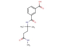 3-({[1,1-dimethyl-4-(methylamino)-4-oxobutyl]amino}carbonyl)benzoic acid