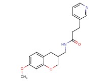 N-[(7-methoxy-3,4-dihydro-2H-chromen-3-yl)methyl]-3-pyridin-3-ylpropanamide