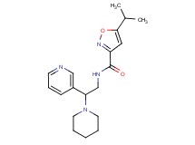 5-isopropyl-N-[2-(1-piperidinyl)-2-(3-pyridinyl)ethyl]-3-isoxazolecarboxamide