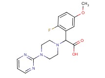 (2-fluoro-5-methoxyphenyl)(4-pyrimidin-2-ylpiperazin-1-yl)acetic acid
