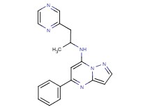 N-[1-methyl-2-(2-pyrazinyl)ethyl]-5-phenylpyrazolo[1,5-a]pyrimidin-7-amine