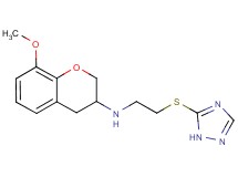 (8-methoxy-3,4-dihydro-2H-chromen-3-yl)[2-(1H-1,2,4-triazol-5-ylthio)ethyl]amine