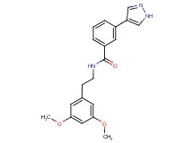 N-[2-(3,5-dimethoxyphenyl)ethyl]-3-(1H-pyrazol-4-yl)benzamide