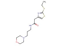 2-[2-(ethylthio)-1,3-thiazol-4-yl]-N-(3-morpholin-4-ylpropyl)acetamide