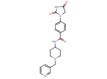 4-(2,4-dioxo-1-imidazolidinyl)-N-[1-(3-pyridinylmethyl)-4-piperidinyl]benzamide