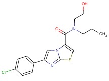 6-(4-chlorophenyl)-N-(2-hydroxyethyl)-N-propylimidazo[2,1-b][1,3]thiazole-3-carboxamide