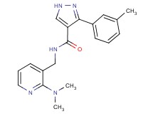 N-{[2-(dimethylamino)pyridin-3-yl]methyl}-3-(3-methylphenyl)-1H-pyrazole-4-carboxamide