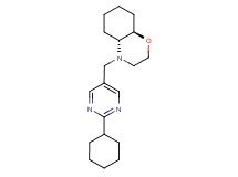 (4aR*,8aR*)-4-[(2-cyclohexylpyrimidin-5-yl)methyl]octahydro-2H-1,4-benzoxazine