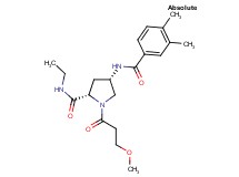 (4S)-4-[(3,4-dimethylbenzoyl)amino]-N-ethyl-1-(3-methoxypropanoyl)-L-prolinamide