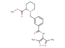 methyl 1-(3-{[(3,5-dimethylisoxazol-4-yl)amino]carbonyl}benzyl)piperidine-2-carboxylate