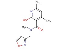 2-hydroxy-N-(3-isoxazolylmethyl)-N,4,6-trimethylnicotinamide