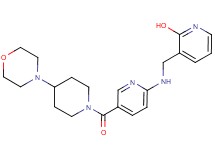3-[({5-[(4-morpholin-4-ylpiperidin-1-yl)carbonyl]pyridin-2-yl}amino)methyl]pyridin-2-ol