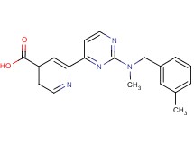 2-{2-[methyl(3-methylbenzyl)amino]pyrimidin-4-yl}isonicotinic acid