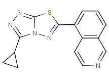 5-(3-cyclopropyl[1,2,4]triazolo[3,4-b][1,3,4]thiadiazol-6-yl)isoquinoline