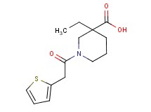 3-ethyl-1-(2-thienylacetyl)piperidine-3-carboxylic acid