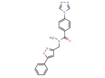 N-methyl-N-[(5-phenylisoxazol-3-yl)methyl]-4-(4H-1,2,4-triazol-4-yl)benzamide