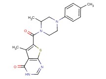 5-methyl-6-{[2-methyl-4-(4-methylphenyl)-1-piperazinyl]carbonyl}thieno[2,3-d]pyrimidin-4(3H)-one