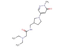 N~2~,N~2~-diethyl-N~1~-{[1-(1-methyl-6-oxo-1,6-dihydro-4-pyridazinyl)-3-pyrrolidinyl]methyl}glycinamide