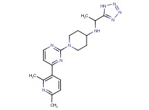 1-[4-(2,6-dimethylpyridin-3-yl)pyrimidin-2-yl]-N-[1-(1H-tetrazol-5-yl)ethyl]piperidin-4-amine