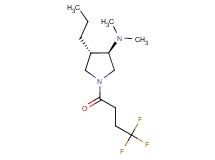 (3R*,4S*)-N,N-dimethyl-4-propyl-1-(4,4,4-trifluorobutanoyl)-3-pyrrolidinamine