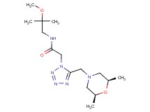2-(5-{[(2R*,6S*)-2,6-dimethyl-4-morpholinyl]methyl}-1H-tetrazol-1-yl)-N-(2-methoxy-2-methylpropyl)acetamide