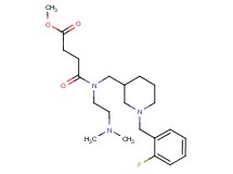 methyl 4-([2-(dimethylamino)ethyl]{[1-(2-fluorobenzyl)-3-piperidinyl]methyl}amino)-4-oxobutanoate