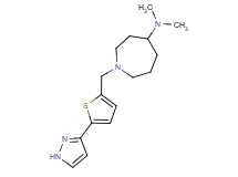 N,N-dimethyl-1-{[5-(1H-pyrazol-3-yl)-2-thienyl]methyl}-4-azepanamine