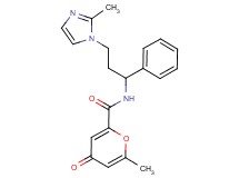 6-methyl-N-[3-(2-methyl-1H-imidazol-1-yl)-1-phenylpropyl]-4-oxo-4H-pyran-2-carboxamide